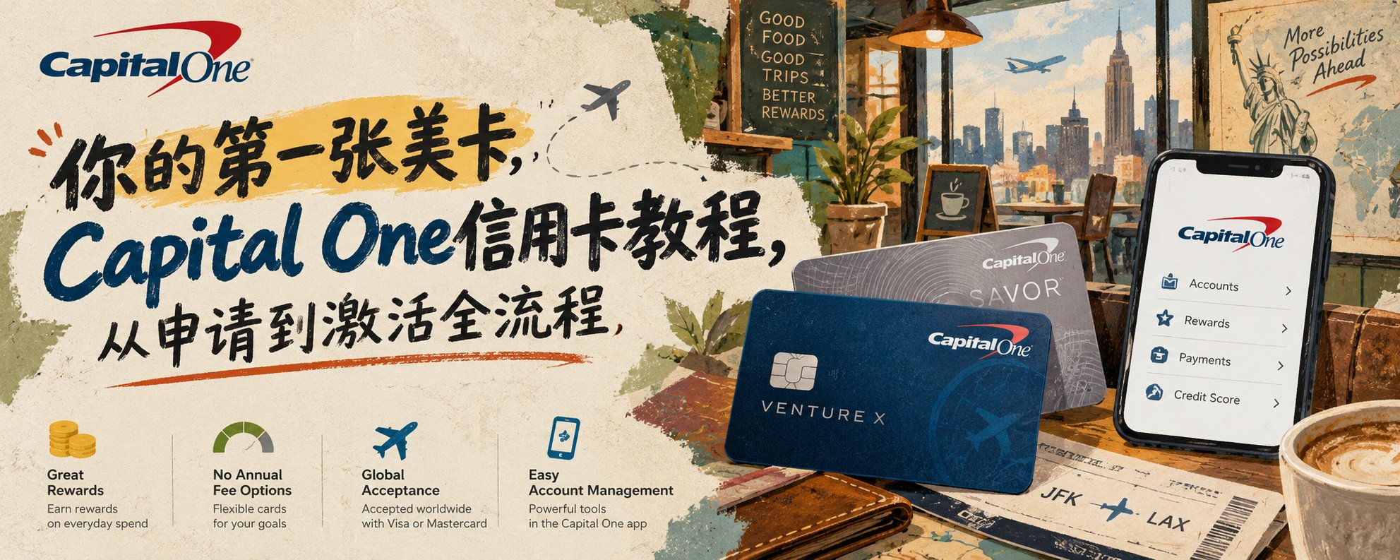 第一张美卡 Capital One：从预审批到国内首刷，全程 44 天时间线