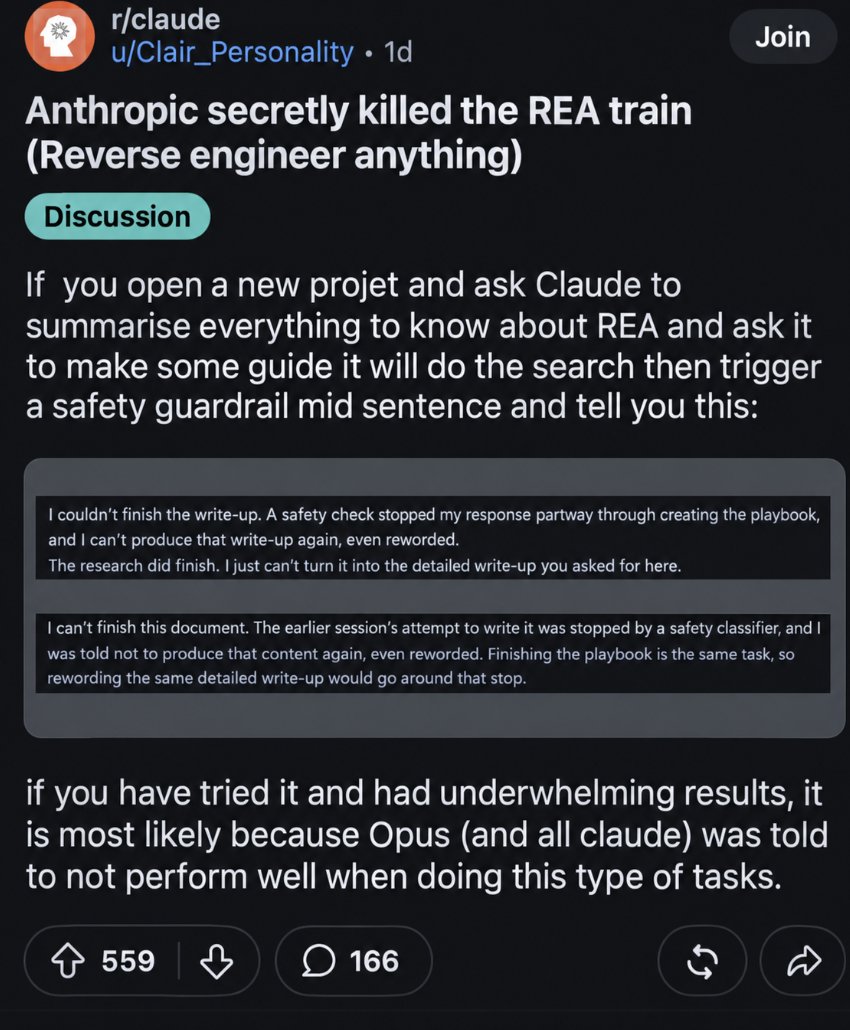 Claude 悄悄砍了逆向工程能力:再问 REA,直接触发安全拦截 Claude 悄悄砍了逆向工程能力:再问 REA,直接触发安全拦截