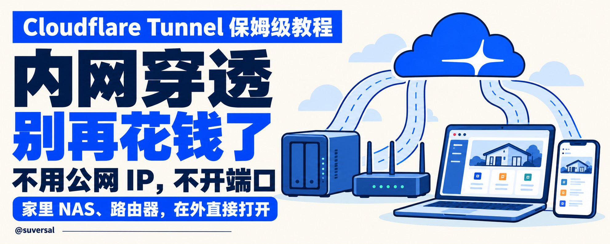 公网IP被收回也不怕:一条免费 Cloudflare Tunnel,家里 17 个服务照样对外开 公网IP被收回也不怕:一条免费 Cloudflare Tunnel,家里 17 个服务照样对外开