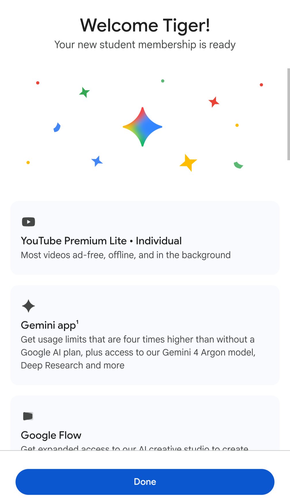 Gemini Pro + YouTube Premium 学生优惠 4 年:每月最低 31 元 Gemini Pro + YouTube Premium 学生优惠 4 年:每月最低 31 元
