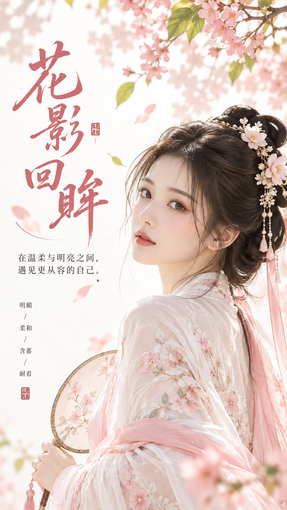 GPT Image 2.5 东方美学海报提示词：月下清欢，十个维度一次写死