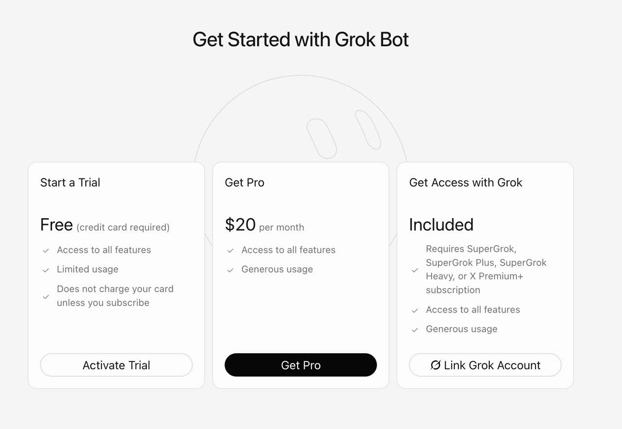 Grok Bot 从 0 到 1 保姆教程:装好、建 Bot、拉群干活 Grok Bot 从 0 到 1 保姆教程:装好、建 Bot、拉群干活