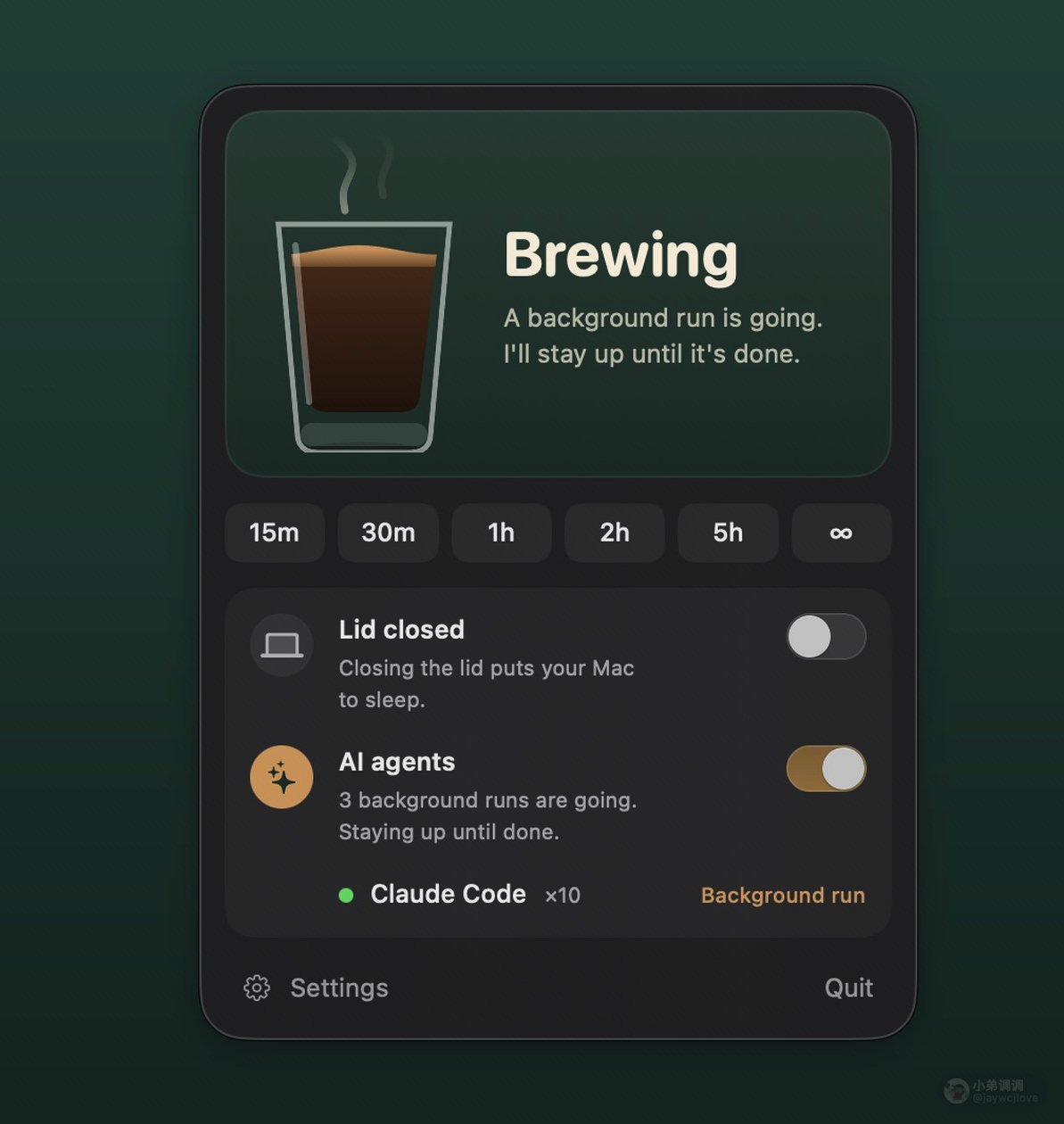 Double Shot:AI 代理跑长任务时,让 Mac 合盖也不睡 Double Shot:AI 代理跑长任务时,让 Mac 合盖也不睡