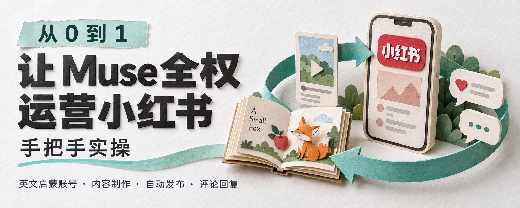 让 Muse 全权运营小红书十几天：账号还活着，每天自动更新