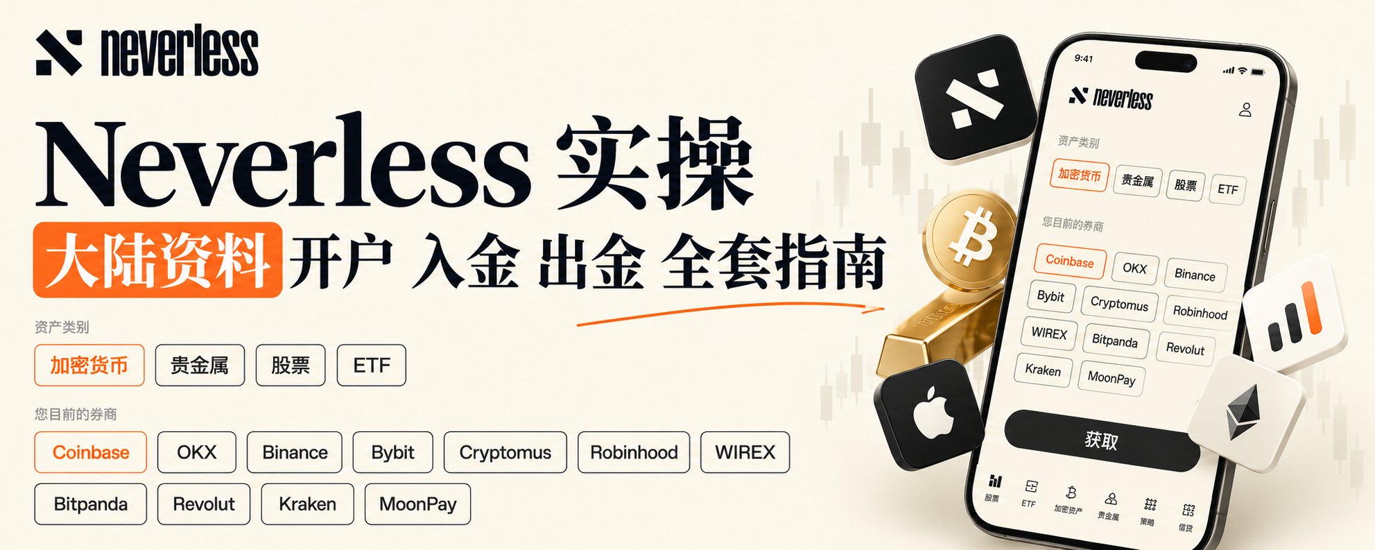 Neverless 开户全流程:大陆资料注册、三种入金、买美股 ETF Neverless 开户全流程:大陆资料注册、三种入金、买美股 ETF