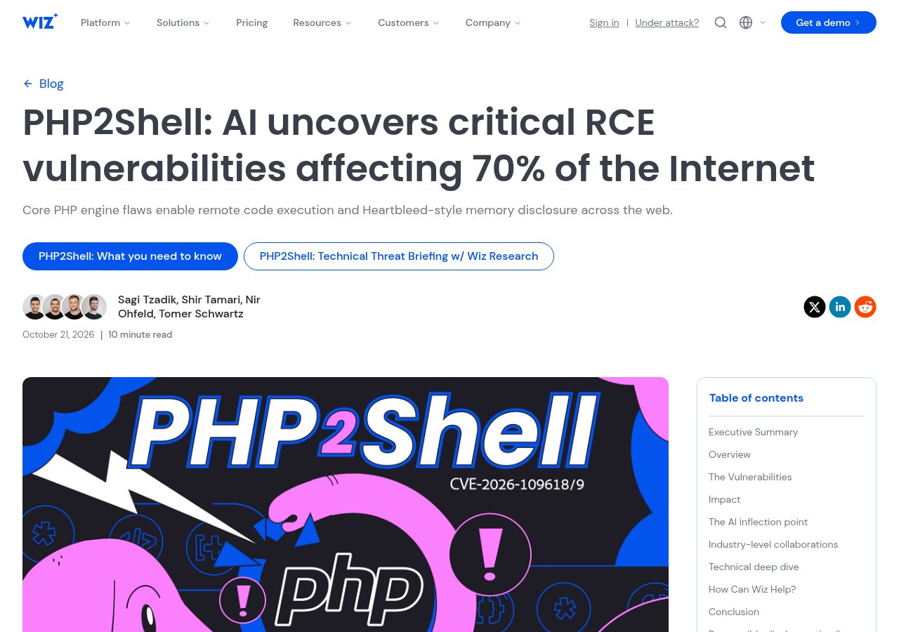 PHP 爆 9.2 分高危漏洞 PHP2Shell:无需登录即可远程执行代码,赶紧升级 PHP 爆 9.2 分高危漏洞 PHP2Shell:无需登录即可远程执行代码,赶紧升级