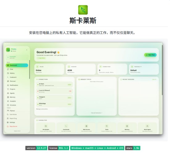 Skales：装在电脑里的 AI 助手，不用 Docker 也能自己干活