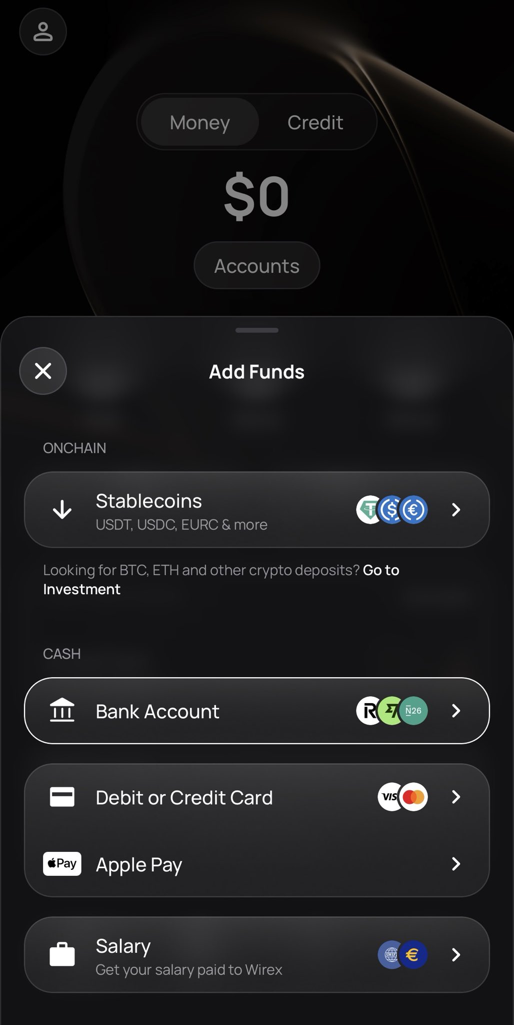 没有美国银行账户也能给嘉信入金：Wirex One 这条路 0 手续费