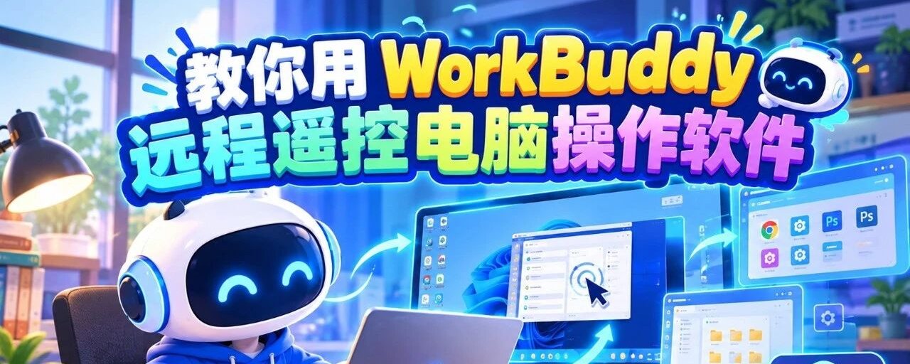 手机遥控电脑干活：WorkBuddy 远程遥控插件实测，微信发消息全程不用碰电脑