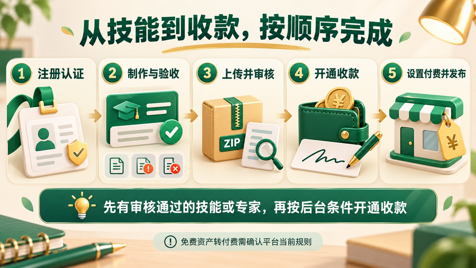 WorkBuddy 卖 Skill 变现全流程:6 条赚钱路子,从上架到收款一次讲清 WorkBuddy 卖 Skill 变现全流程:6 条赚钱路子,从上架到收款一次讲清